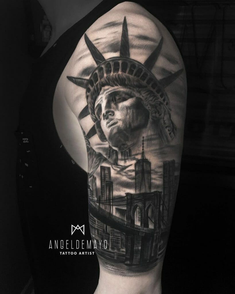 Statue of Liberty and NYC Tattoo