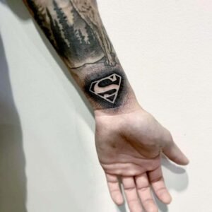 Superman tattoo