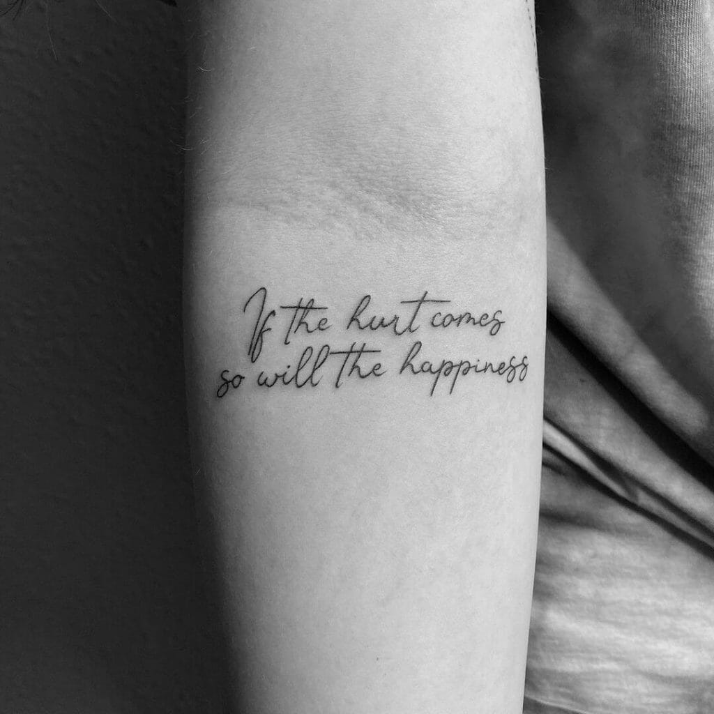 Survivor Quote Tattoo