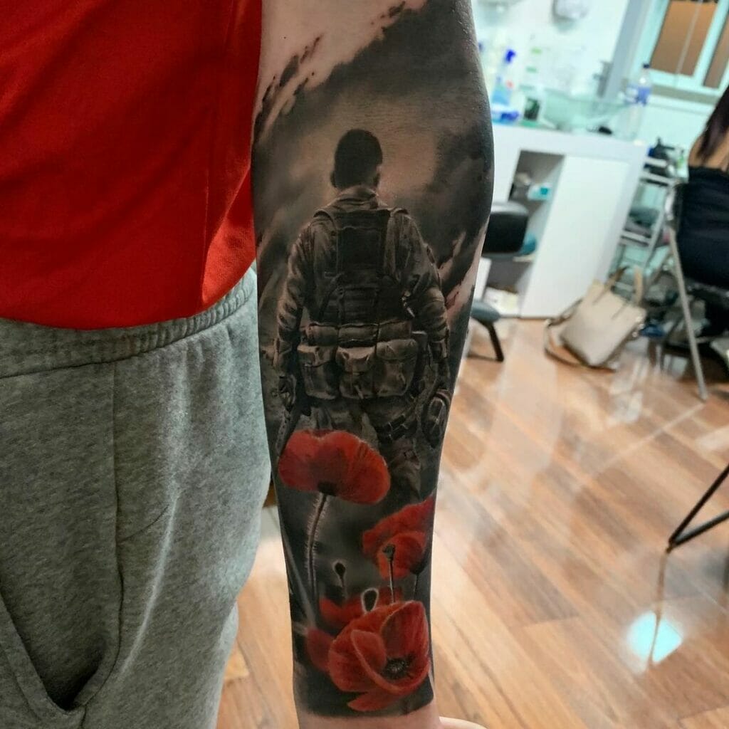 The military soldier tattoo