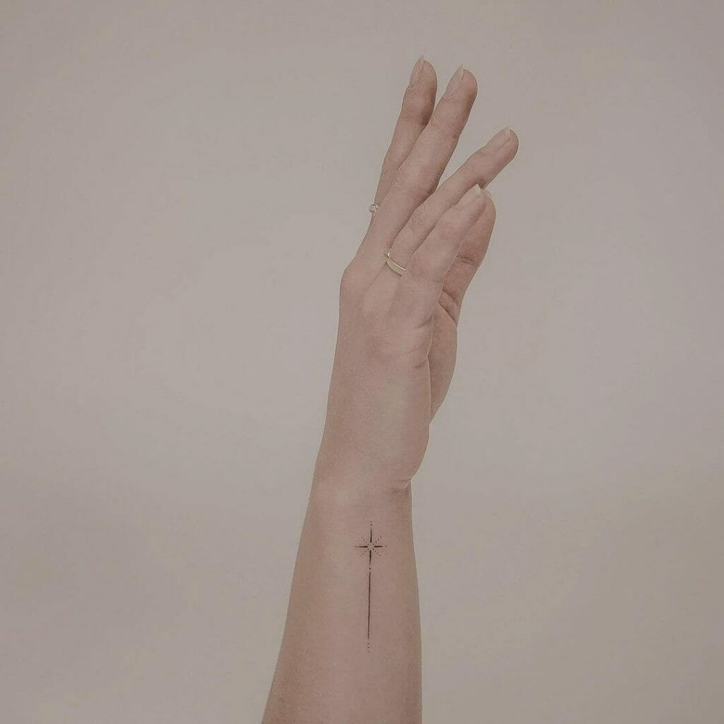 The most sophisticated shooting star tattoo ever
