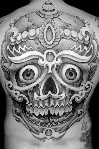 Tibetan Skull Tattoo