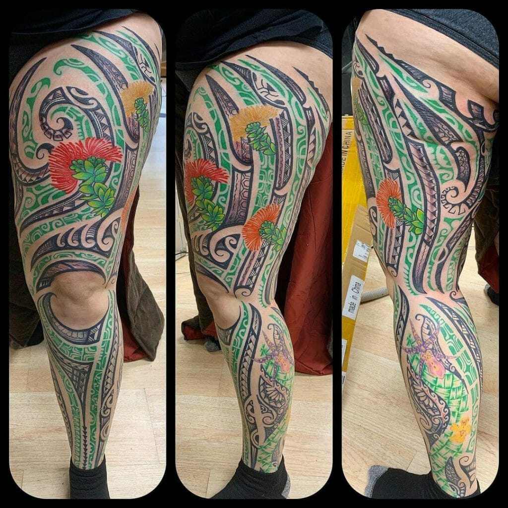 Tribal Legs Flower Art for Women