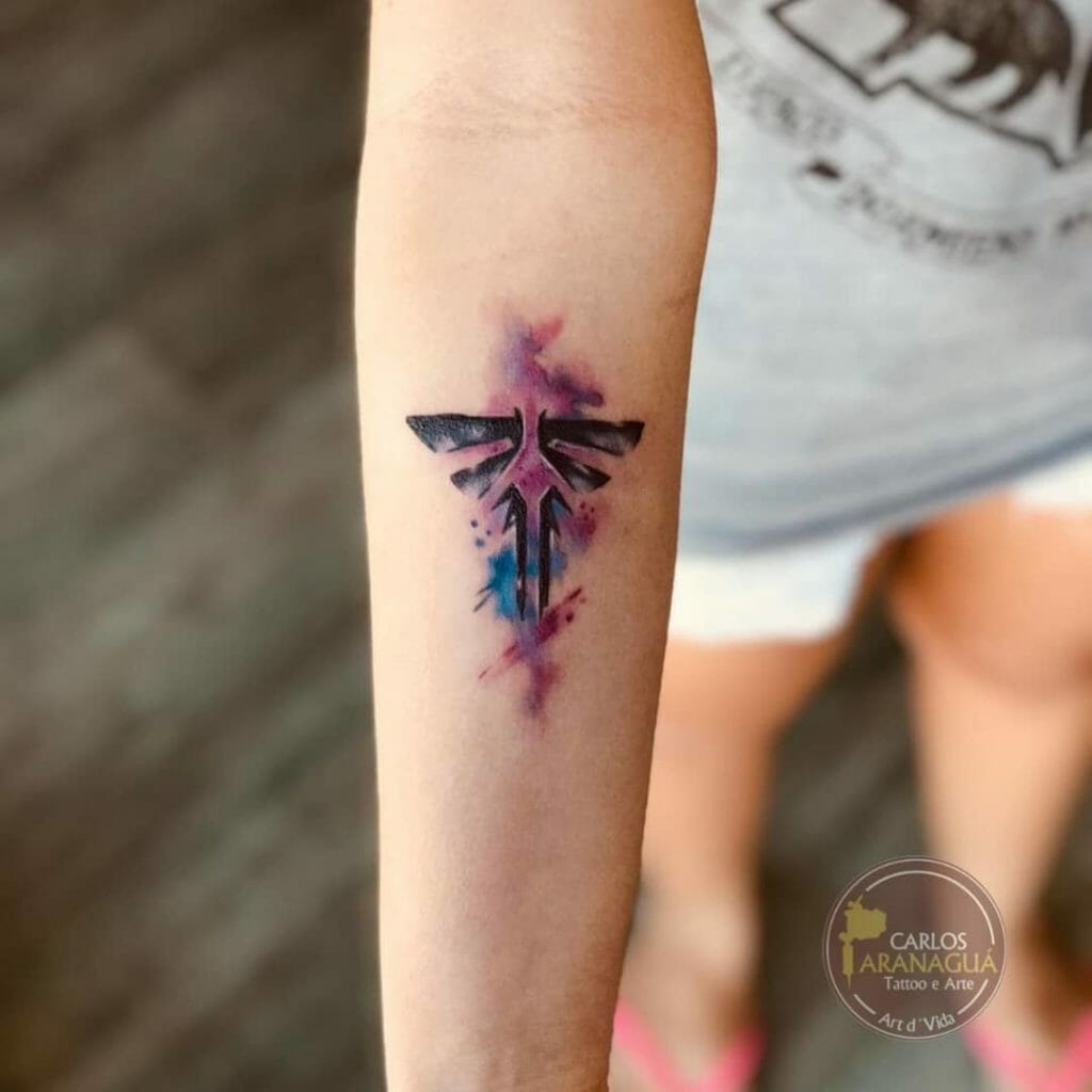 Watercolor firefly tattoos for the blissful