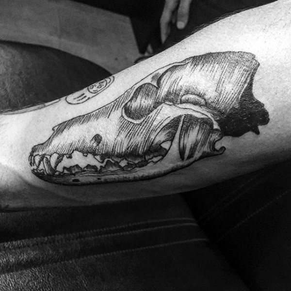 Wolf Skull Tattoo