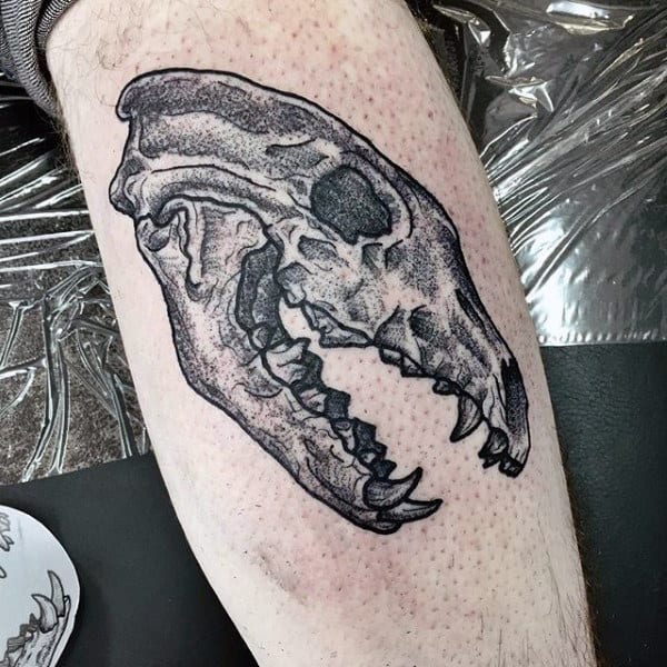 Wolf Skull Tattoo