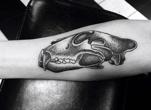 Wolf Skull Tattoo