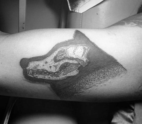 Wolf Skull Tattoo