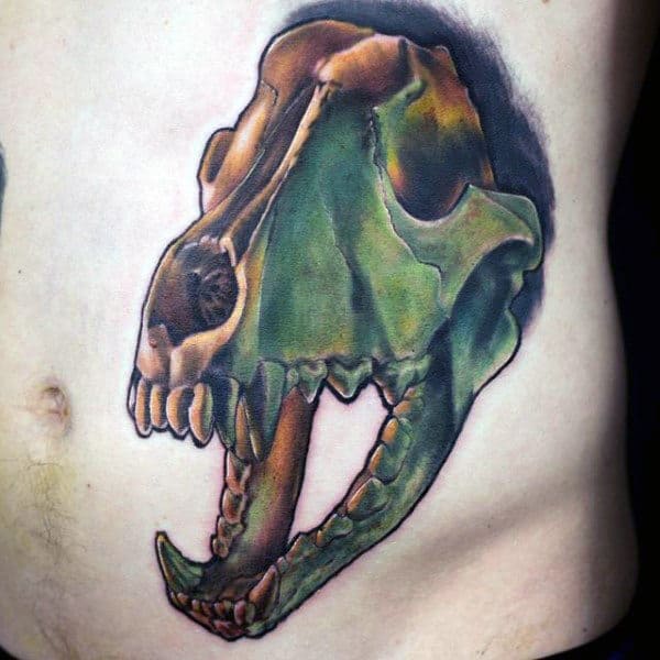 Wolf Skull Tattoo