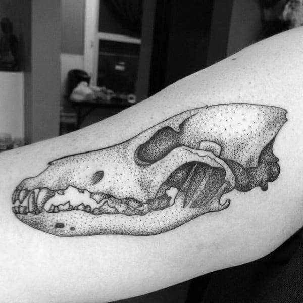 Wolf Skull Tattoo