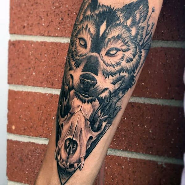 Wolf Skull Tattoo