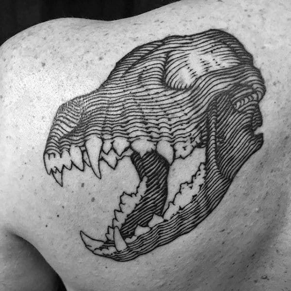 Wolf Skull Tattoo