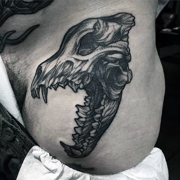 Wolf Skull Tattoo