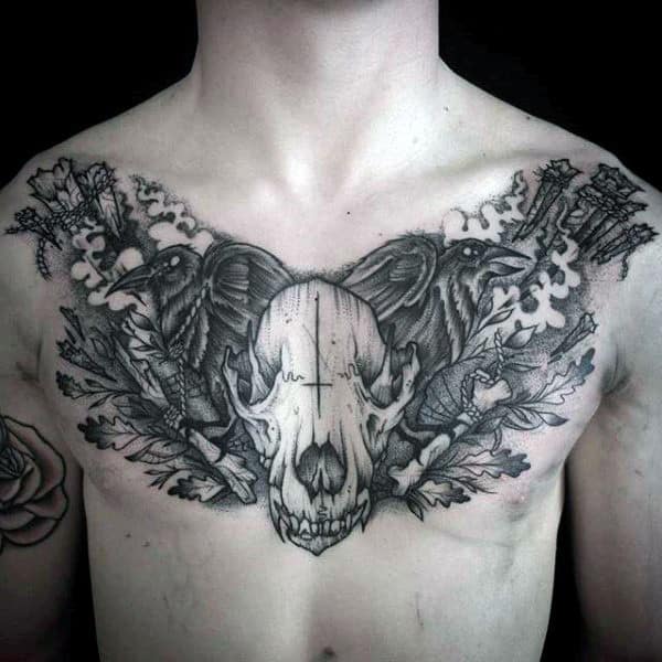 Wolf Skull Tattoo