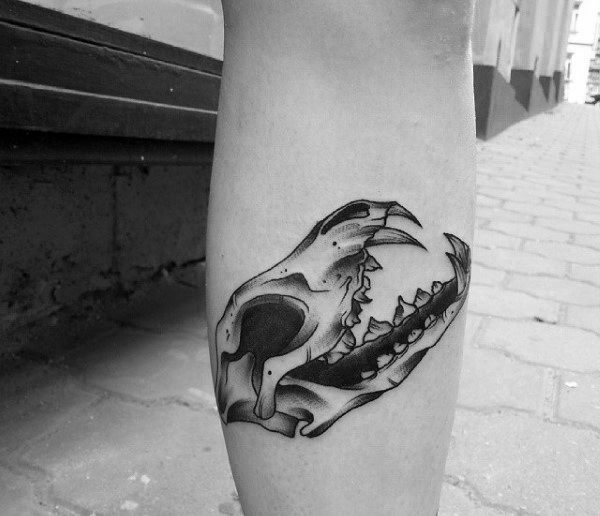 Wolf Skull Tattoo