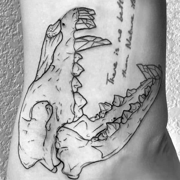 Wolf Skull Tattoo