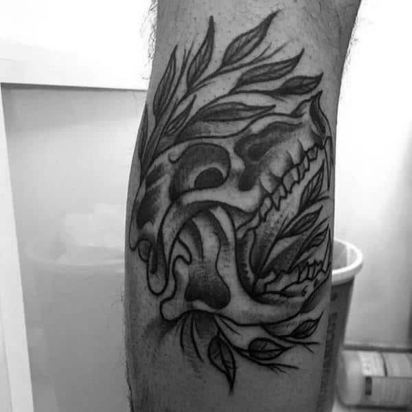 Wolf Skull Tattoo