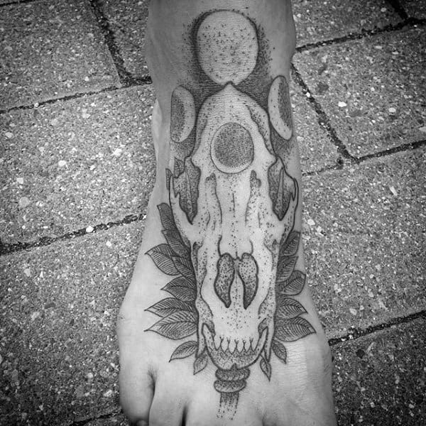 Wolf Skull Tattoo