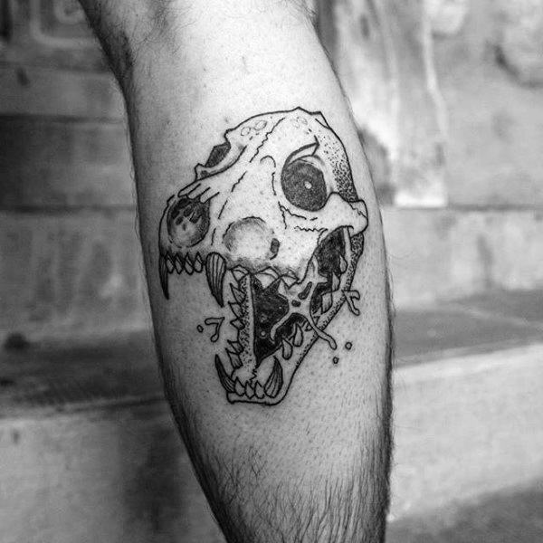 Wolf Skull Tattoo