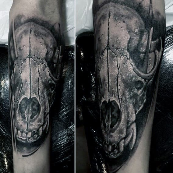 Wolf Skull Tattoo