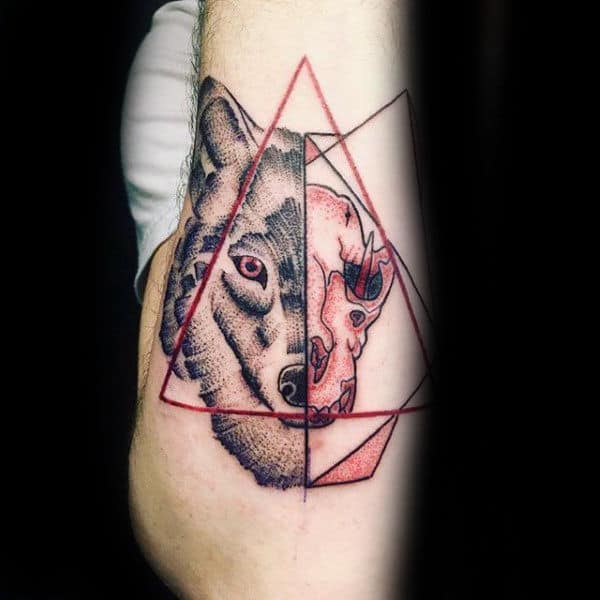 Wolf Skull Tattoo