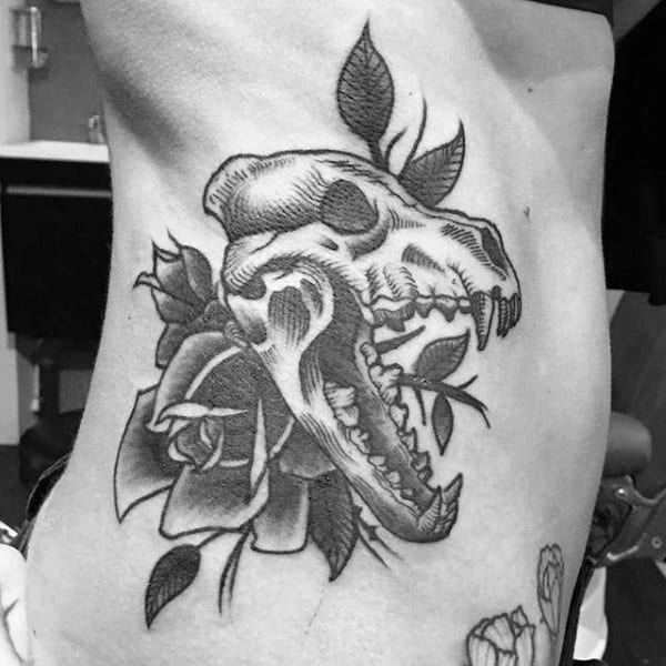 Wolf Skull Tattoo