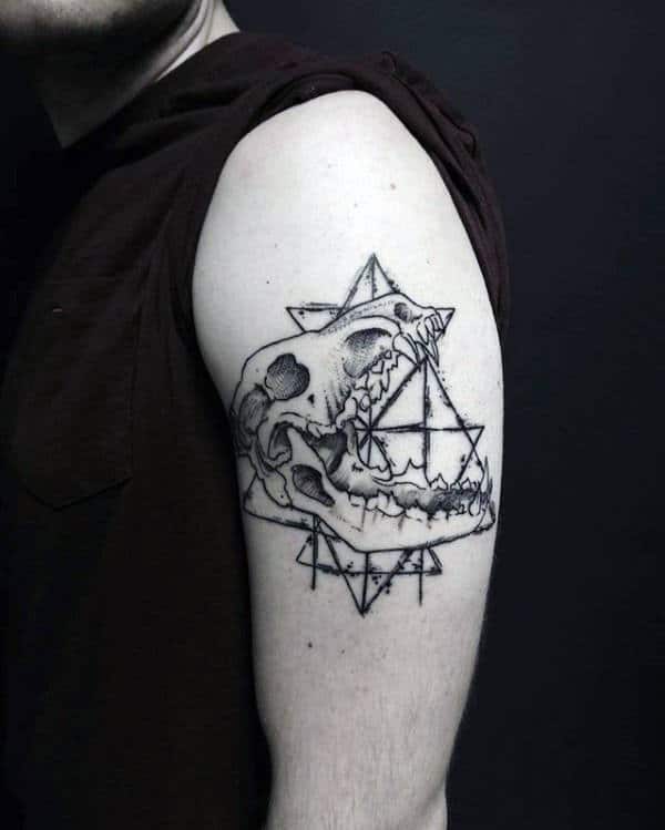 Wolf Skull Tattoo