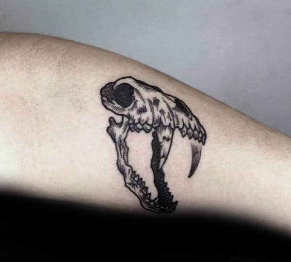 Wolf Skull Tattoo