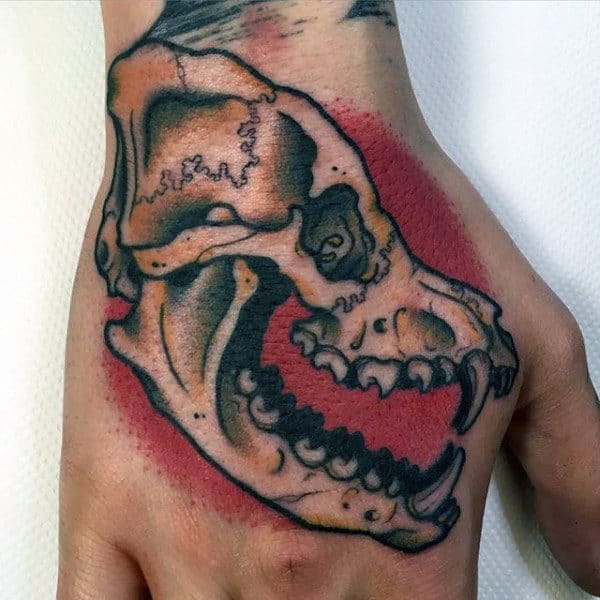 Wolf Skull Tattoo