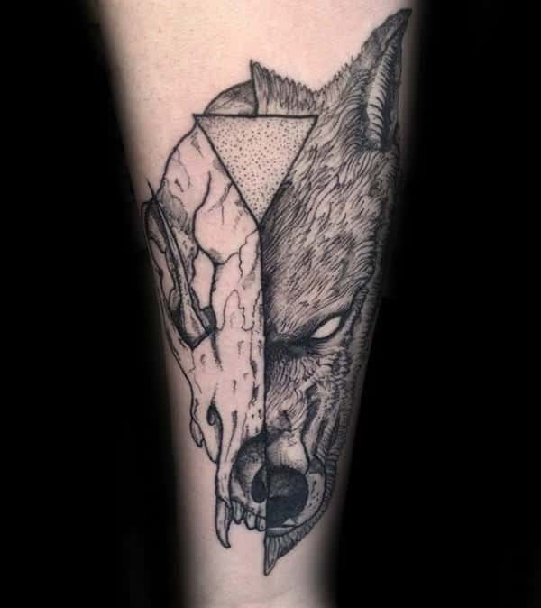 Wolf Skull Tattoo