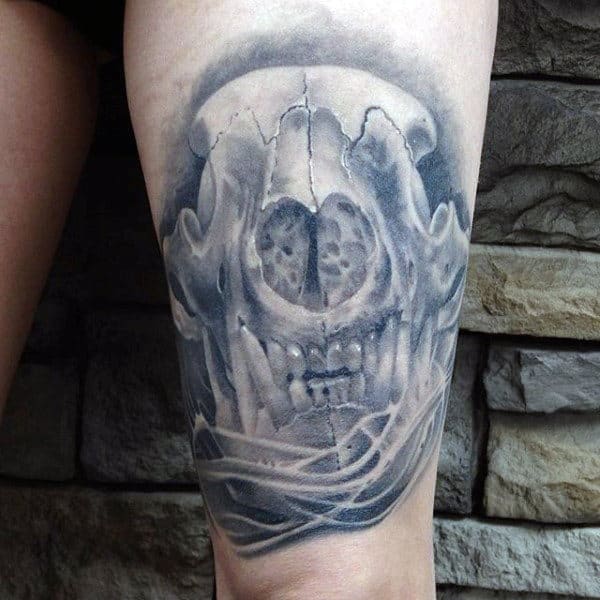 Wolf Skull Tattoo