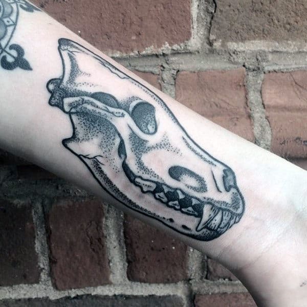 Wolf Skull Tattoo