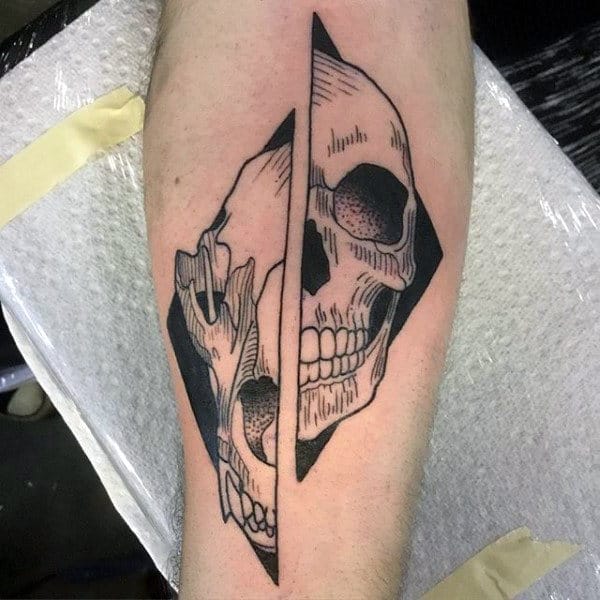 Wolf Skull Tattoo