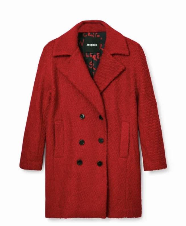 Desigual red coat