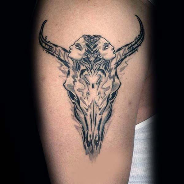 Bull Skull Tattoo