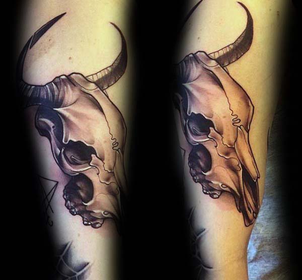 Bull Skull Tattoo