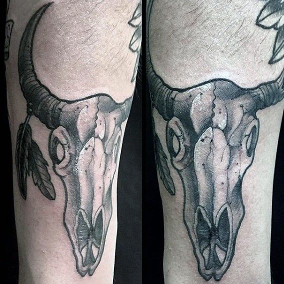 Bull Skull Tattoo