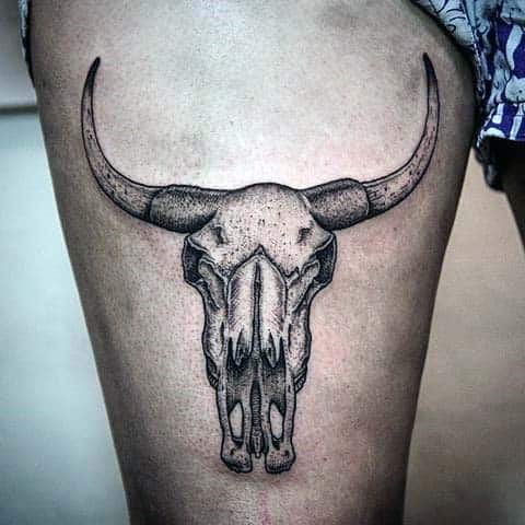 Bull Skull Tattoo