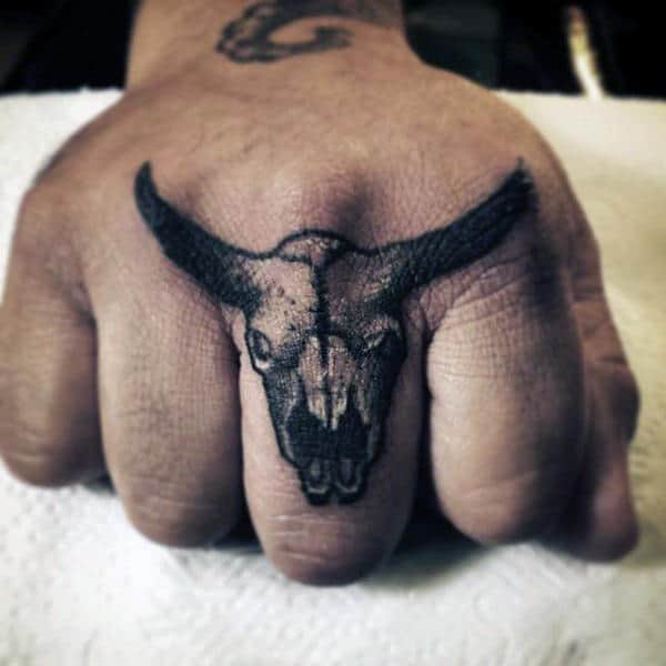 Bull Skull Tattoo