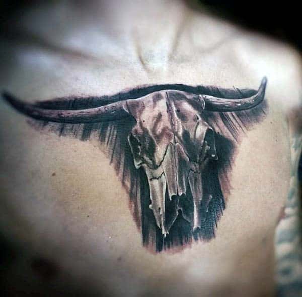 Bull Skull Tattoo