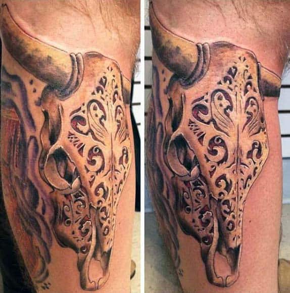 Bull Skull Tattoo