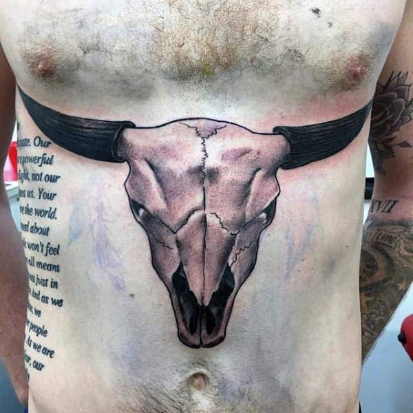 Bull Skull Tattoo