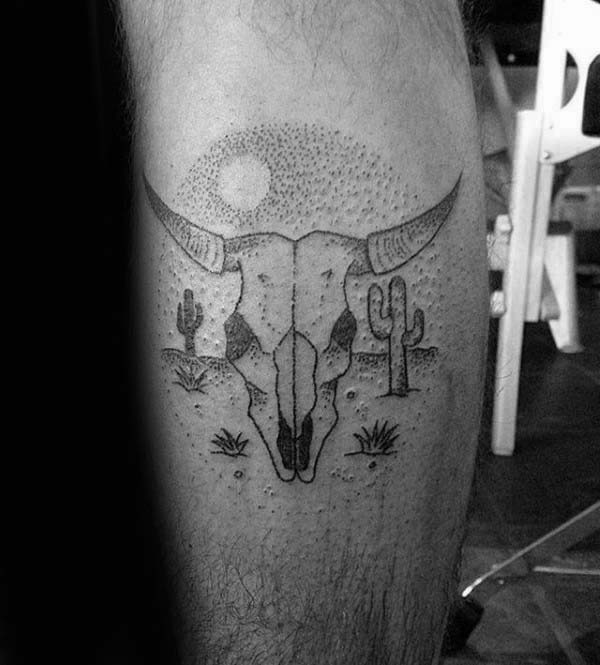 Bull Skull Tattoo