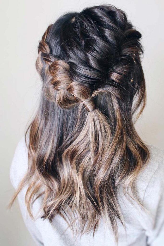 Braided Crown for Down-Dos Hair