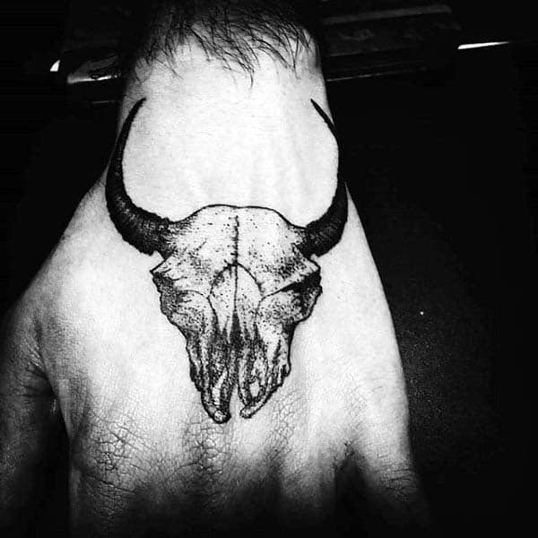 Bull Skull Tattoo