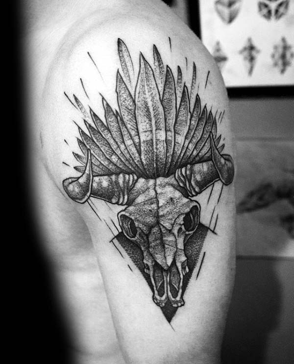 Bull Skull Tattoo