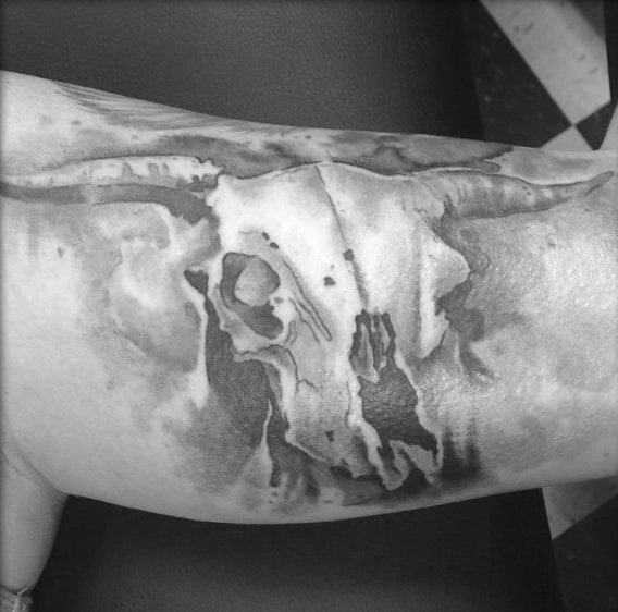 Bull Skull Tattoo