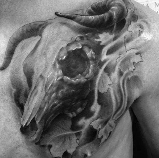 Bull Skull Tattoo