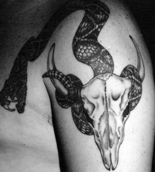 Bull Skull Tattoo