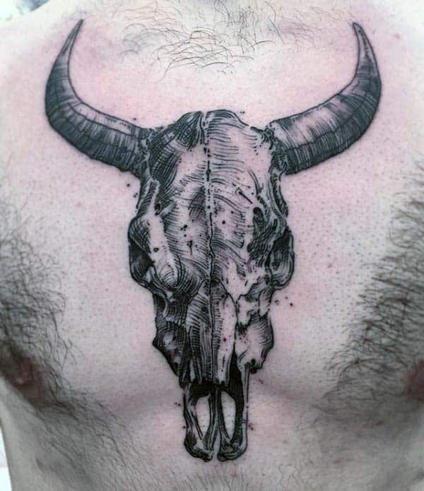 Bull Skull Tattoo